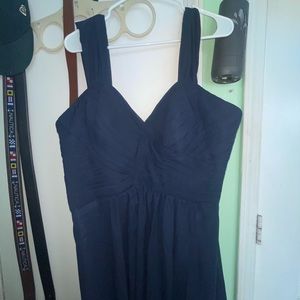 Off The Shoulder Bridesmaid Dresses for Women Long A Line Pleated Chiffon Formal